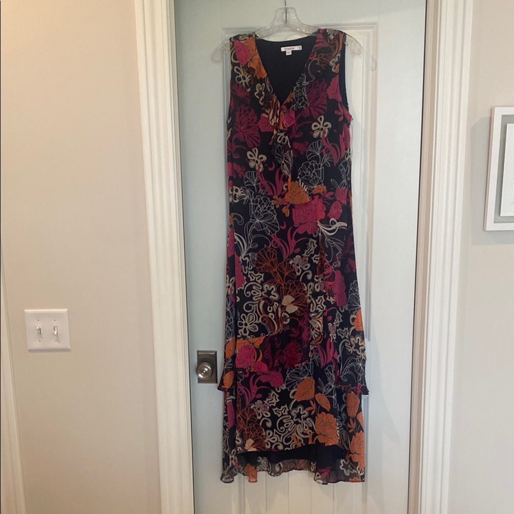 Floral Sleeveless Maxi Dress - Multicolor